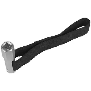 1/2" Sq Drive Oil Filter Strap Wrench - 120mm Diameter Capacity - Nylon Strap