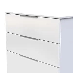 Milan Ready assembled White 4 Drawer Chest (H)1067mm (W)740mm (D)390mm