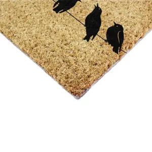 Birds On Wire Doormat (90 x 60cm)