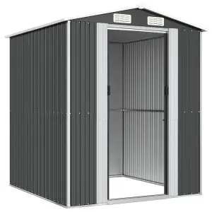 Berkfield Garden Shed Anthracite 192x191x223 cm Galvanised Steel