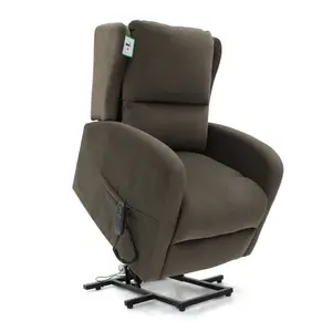 Hastings Rise and Recline Armchair Electric Dual Motor Brown