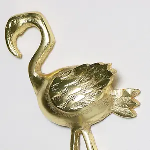 Melody Maison Gold Flamingo Wall Hook