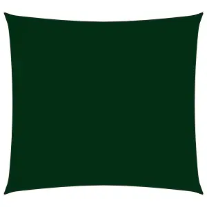 Berkfield Sunshade Sail Oxford Fabric Square 3.6x3.6 m Dark Green