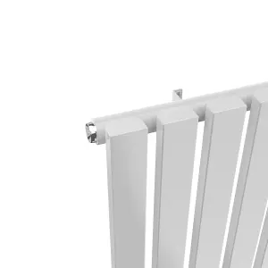 Rinse Bathrooms 1600 x 410mm White Vertical Designer Radiator Rad Single Column Radiator Rad Rectangular Flat Panel