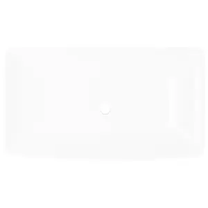 Luxury Ceramic Basin Rectangular Sink White 71 x 39 cm