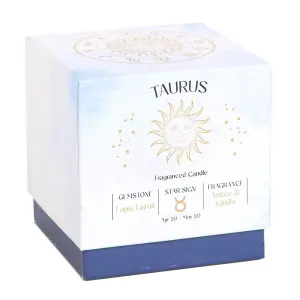 Something Different Taurus Amber & Vanilla Lapis Lazuli Scented Candle Blue/Brown (One Size)