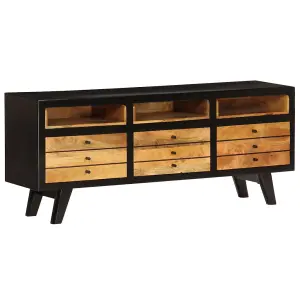 Berkfield TV Cabinet Solid Mango Wood 120x30x50 cm