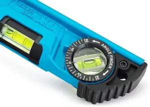 Ox Pro Tough Torpedo Spirit Level 250mm with Angle Finder