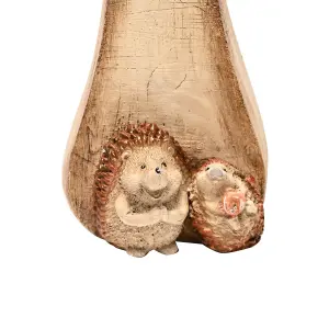 Country Living 2 Hedgehogs with a Mushroom Ornament