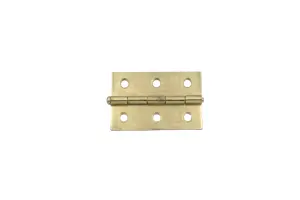 PIN HINGE 76MM - ELECTRO BRASS - PACK OF 2