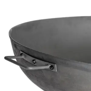 Harbour Housewares - Cast Iron Garden Fire Pit - 100cm - Grey