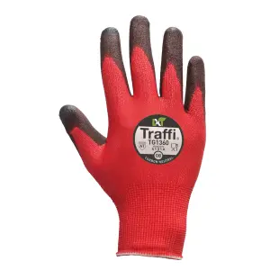 Traffi TG1360 LXT Cut A Ultrafine X-Dura PU Glove Pack of 10 Size 10