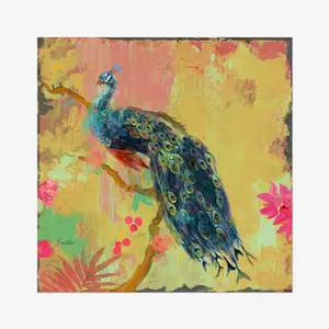 Animal Utopia IV by Evelia Designs - Painting Black Framed Paper Print / 51cm H x 51cm W