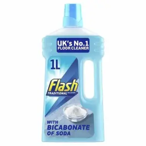 Flash All Purpose & Floor Cleaner, Traditional with Bicarbonate of Soda, 1L (Pack of 3)