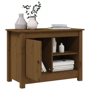 Berkfield TV Cabinet Honey Brown 70x36.5x52 cm Solid Wood Pine