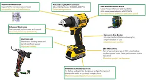 Dewalt DCK2050E2T 18v XR Brushless Powerstack Combi Hammer + Impact + DCS355N