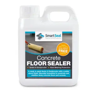 Smartseal - Concrete Floor Sealer, Concrete Dustproofer, Eliminates Dust, Effective Dust proofer,  Breathable, 1L