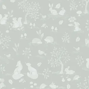 Galerie Apelviken 2 Light Green Floral Woodland Smooth Wallpaper