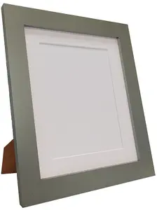 Metro Dark Grey Frame with White Mount for Image Size 6 x 4 Inch