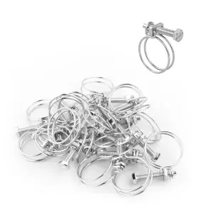 Pisces Double Wire Clips for 32mm Pond Hose (20 pack)