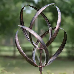 Hampton Garden Wind Sculpture  - Brushed Copper