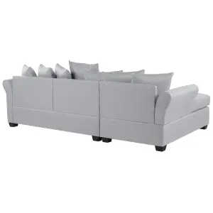 Right-Hand Corner Sofa VIKNA Light Grey Fabric Right Hand