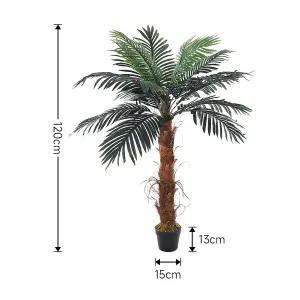 Artificial Plant Indoor Plant House Plant Fake Palm Tree in Black Pot H 120 cm