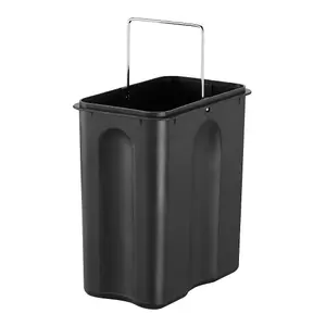 BLACK+DECKER 5L Black Pedal Bin with Soft Close Lid