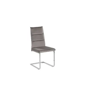 Bruno Upholstered Dining Chair Grey