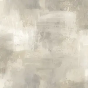 Grandeco Metro Distressed Paint Rustic Plaster effect textured Wallpaper, Taupe