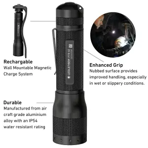 Ledlenser P7R Special Edition Rechargable 1100 Lumen Dual Power Source LED Hand Torch for Walking and Hiking