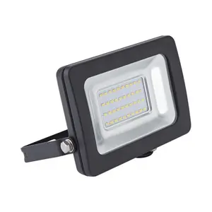 LED Floodlight Non PIR Slim Line Black Body with 2 Years Warranty (20 Watts, 6000K)