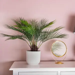 Blooming Artificial - 65cm Faux Dicksonia Dwarf Palm - Fake Indoor Plant Tree