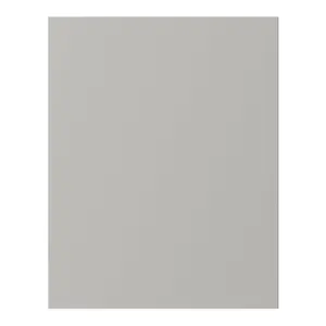 GoodHome Stevia Innovo handleless matt pewter grey slab Standard End panel (H)715mm (W)595mm