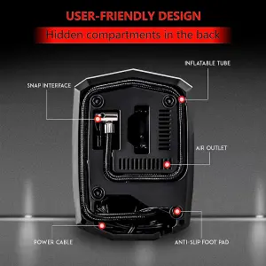 Alivio Digital Car Tire Inflator - Air Compressor, Digital Air Pump for Car Tyres Boot Accessories,