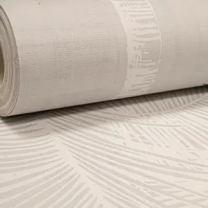 Arthouse Palm Luxe Grey & Duck Egg Wallpaper