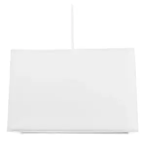 Contemporary and Stylish White Linen Fabric Rectangular Lamp Shade