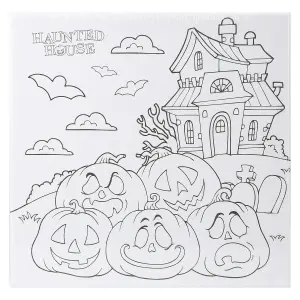 Halloween Canvas Craft Accessory Halloween Party, Trick or Treat 25cm House