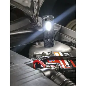 Swivel Inspection Light - 3W COB & 1W SMD LED - Rechargeable - Carbon Fibre