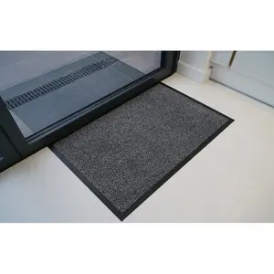 Aarianna Dirt Barrier Door Mat Silver Grey / Rectangle 50 x 80cm