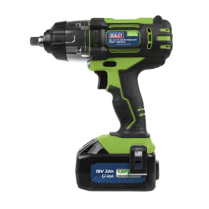 SEALEY IMPACT WRENCH 18V LITHIUM-ION 1/2" CORDLESS 3AH BATTERY IN CASE CP400LIHV