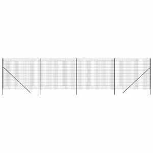 Nelda Anthracite Metal Fence Panels Anthracite / 1.4m W x 10m H / 13