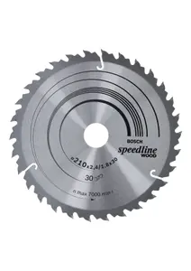 Bosch Professional Speedline Wood Circular Saw Blade - 210 x 30 x 2.4mm, 30 Teeth