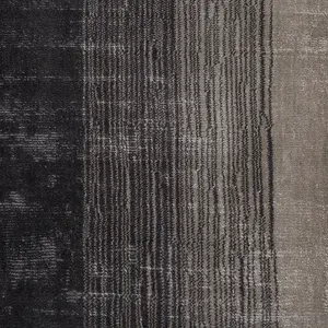 Viscose Rug 200 x 200 cm Grey and Black ERCIS