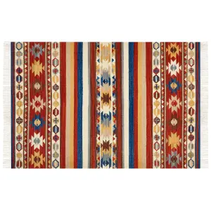 Wool Kilim Area Rug 200 x 300 cm Multicolour JRARAT