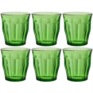 Duralex Picardie 200ml Drinking Glass Set (Set of 6) Green / 310ml