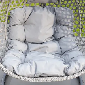 Oakley Swing Egg Pod Chair - Light Grey