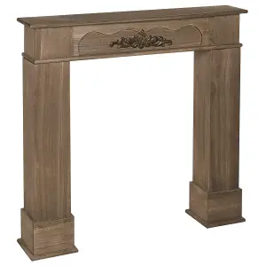 Fireplace Mantel NARNIA Dark Wood