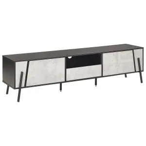 Beliani Modern TV Stand Light Grey BLACKPOOL