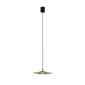 Luminosa Cosmos LED 1 Light Dome Ceiling Pendant Brass